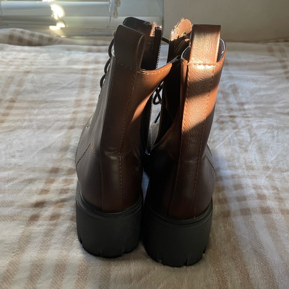 Brown Combat Boots - Picture 3 of 4